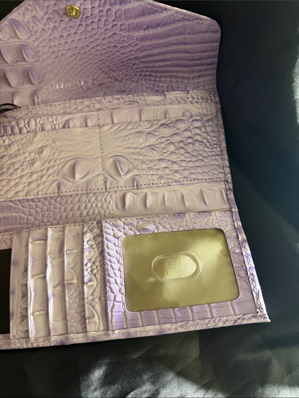 Brahmin Small Hallie Gentle Lavender Melbourne Satchel & Veronica Wallet - Picture 10 of 11